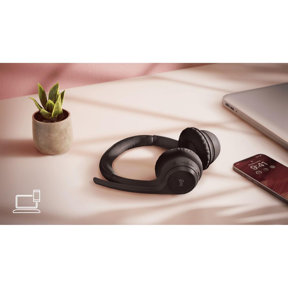 Logitech Zone 300 Wireless Bluetooth Headset in Midnight Black, , large