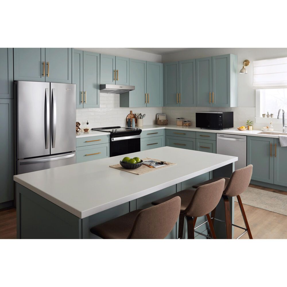 Whirlpool 1.6 Cu. Ft. Sensor Cooking Microwave in Fingerprint Resistant Stainless Steel, , large