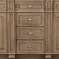 James Martin Vanities Bristol 72" Double Bathroom Vanity in Whitewashed Walnut with 3 cm Victorian Silver Quartz Top and Rectangular Sinks, , large