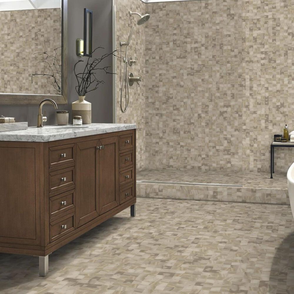 Emser Boulevard Andrassy 13" x 13" Porcelain Mosaic Sheet, , large