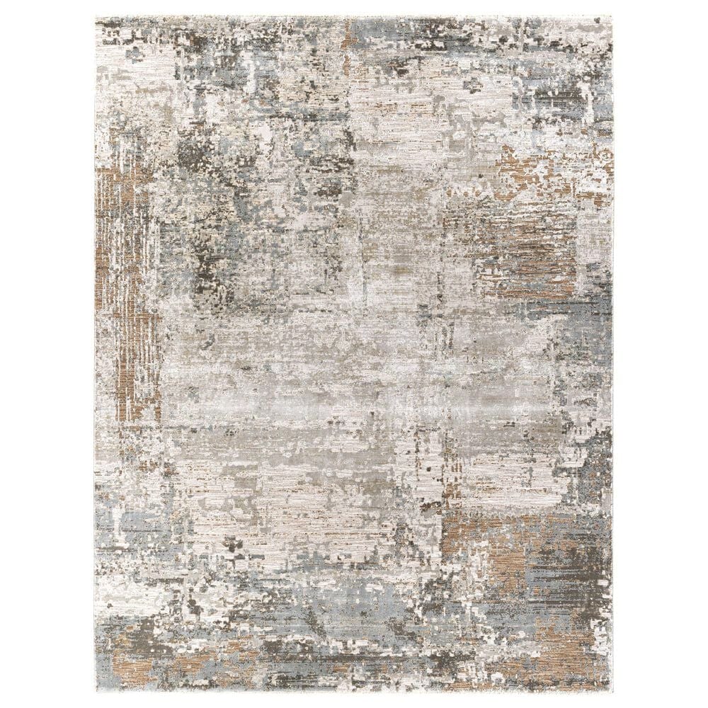 Surya Brunswick 9" x 12"2" Sage, Brown, Gray, White and Teal Area Rug, , large