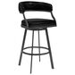 Blue River Saturn 26" Counter Stool with Vintage Black Seat in Mineral, , large