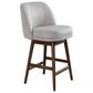 Armen Living Sadie 26" Swivel Counter Height Stool in Brown Oak, , large