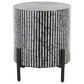 Maple and Jade Handmade Mosaic Inlay Geometric Accent End Table in Multicolored, , large