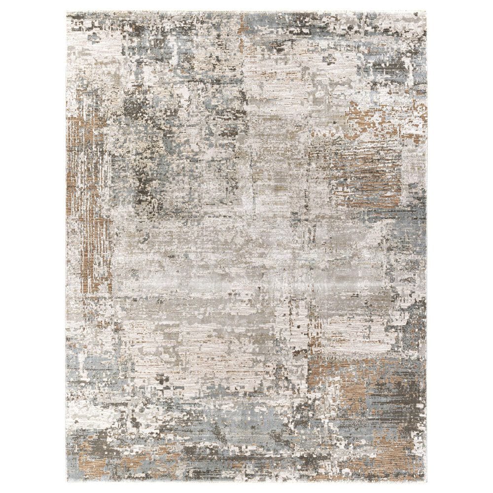 Surya Brunswick 7"10" x 10"3" Sage, Brown, Gray, White and Teal Area Rug, , large