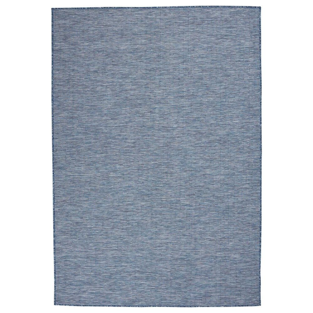 Nourison Positano 6&#39; Round Navy Blue Indoor/Outdoor Area Rug, , large
