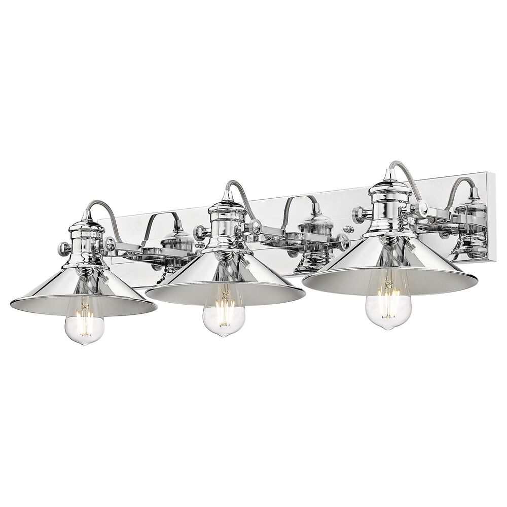 Golden Lighting Kleine 3-Light Bath Vanity in Chrome, , large