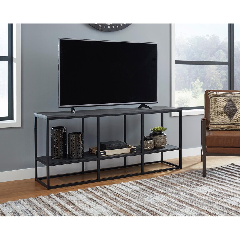 Signature Design by Ashley Yarlow XL 65&quot;  TV Stand in Black, , large
