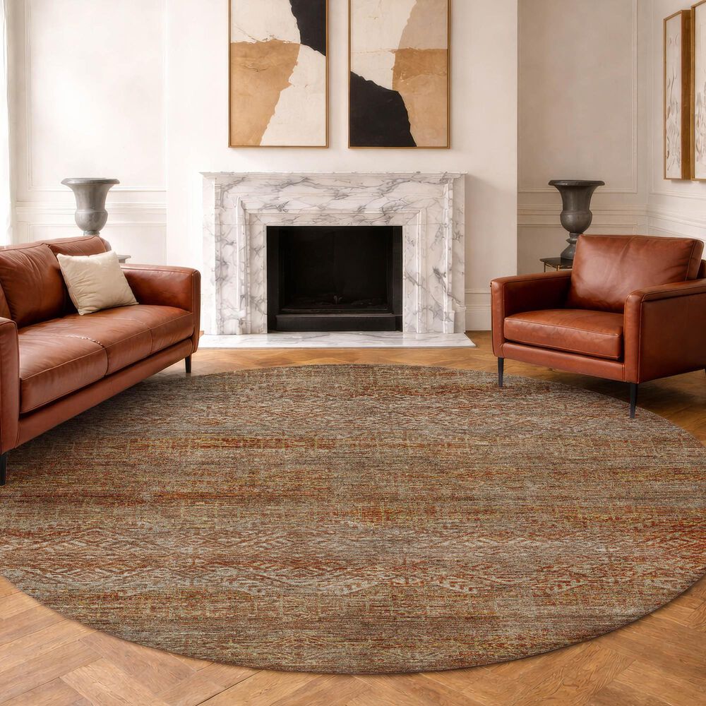 Dalyn Rug Company Vico VC8 Paprika 8' Round Area Rug, , large
