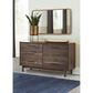 Ashley Calverson 6-Drawer Dresser in Mocha, , large
