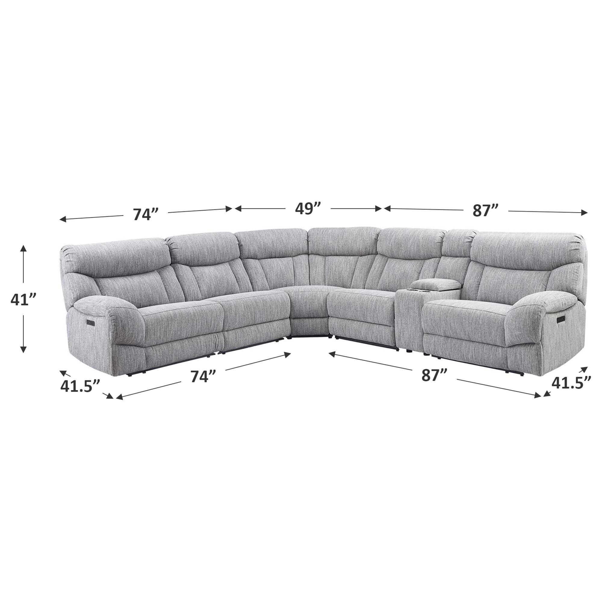 Non power hotsell reclining sectional