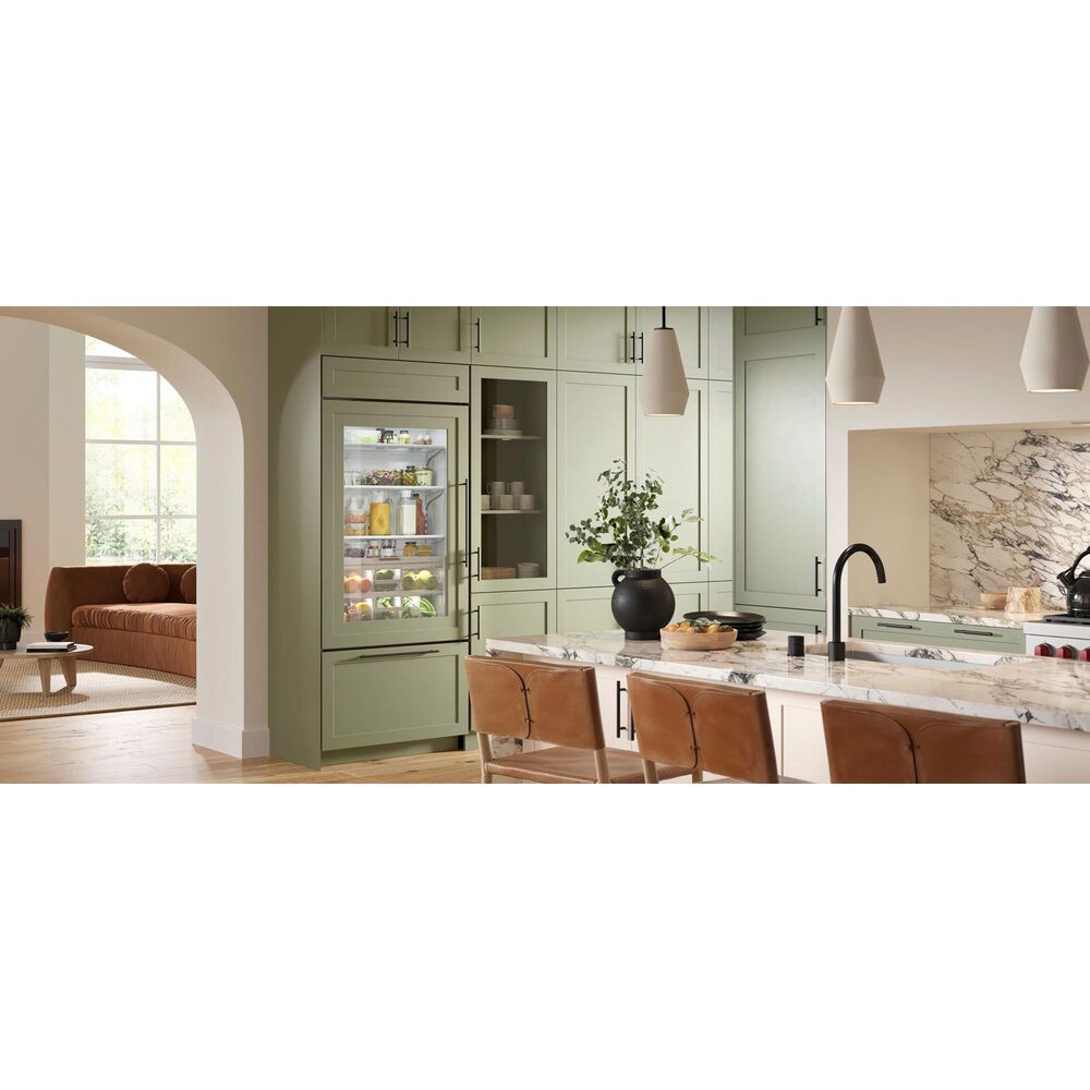 Sub Zero 20.8 Cu. Ft. Classic Left Hinge Bottom-Freezer Refrigerator with Glass Door in Panel Ready, , large