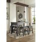 Ashley Caitbrook Counter Height Dining Table in Antiqued Gray Wash, , large