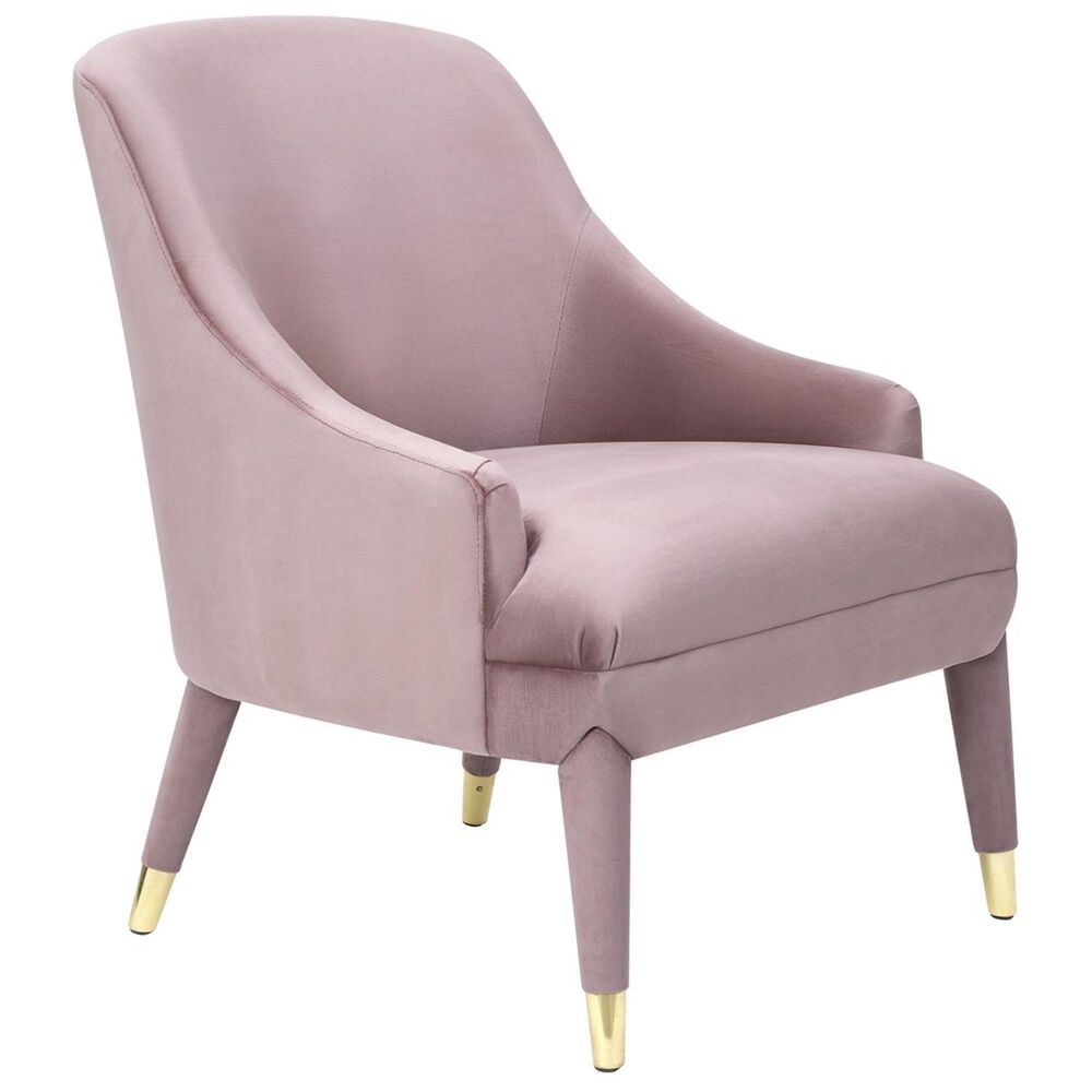 Tov Furniture Orchid Velvet Chair in Pink, , large