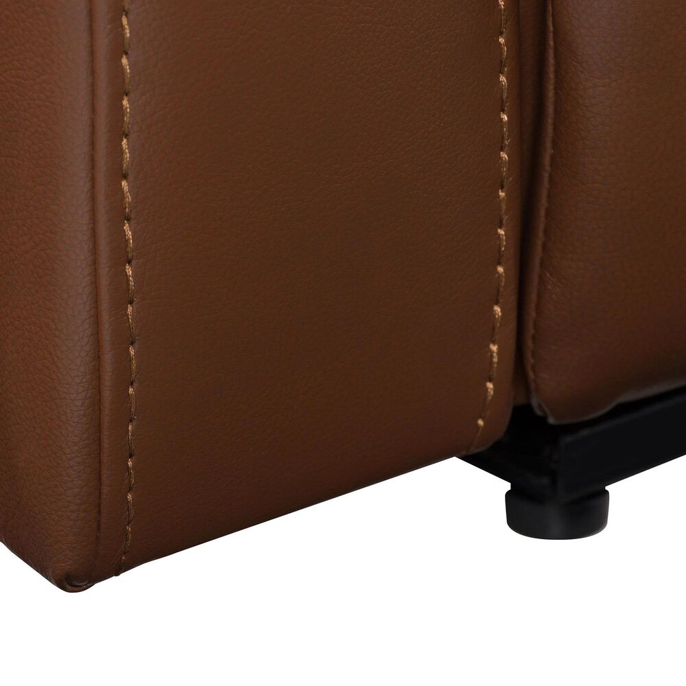 CorLiving Tucson Home Theater Power Recliner with Cup Holders in Brown, , large