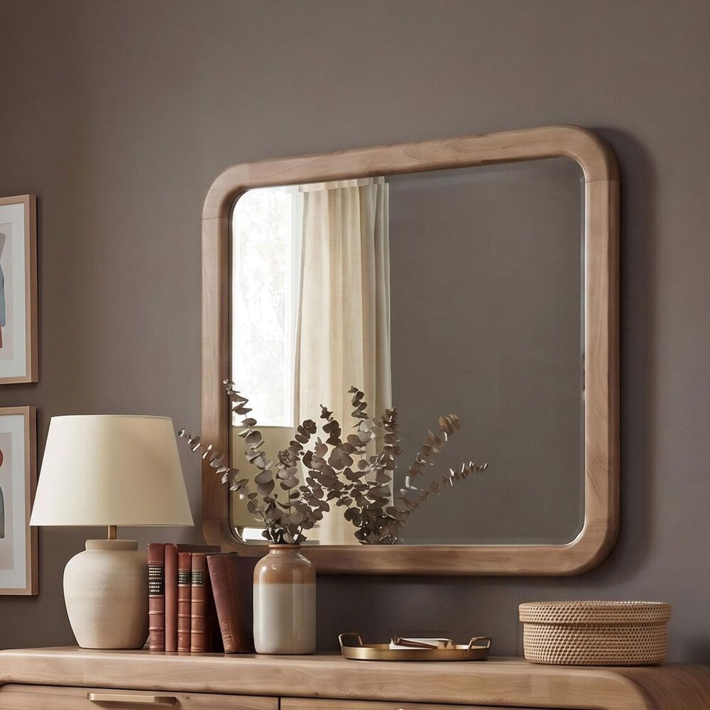 Urban Home Kione Dresser and Mirror in Brown, , large