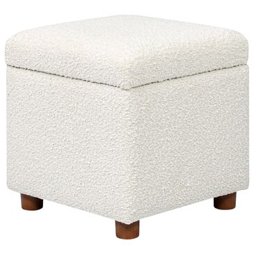 Jennifer Taylor Home Jacob Storage Ottoman in Ivory White, , large