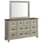 Mayberry Hill Farmington 4-Piece Queen Panel Bedroom Set in Medium Brown and Washed Stone, , large