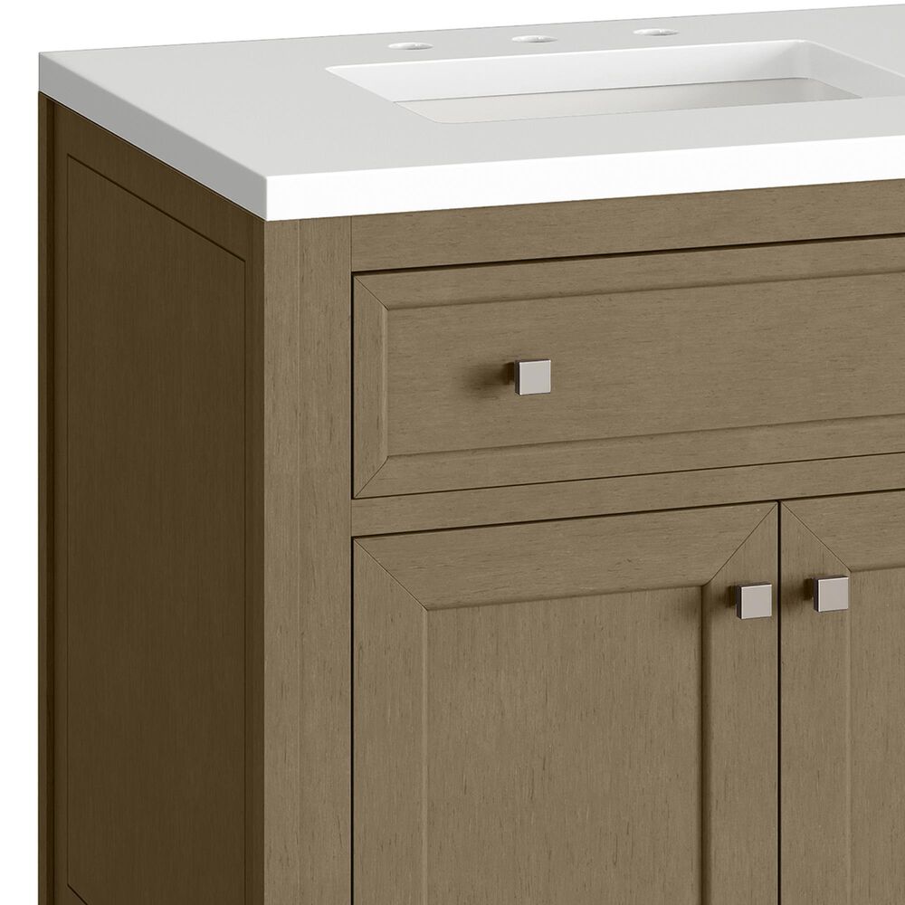 James Martin Vanities Chicago 30" Single Bathroom Vanity Cabinet in Walnut Whisper, , large