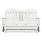 Ashley Hyland Wave Patio Glider Loveseat in White, , large