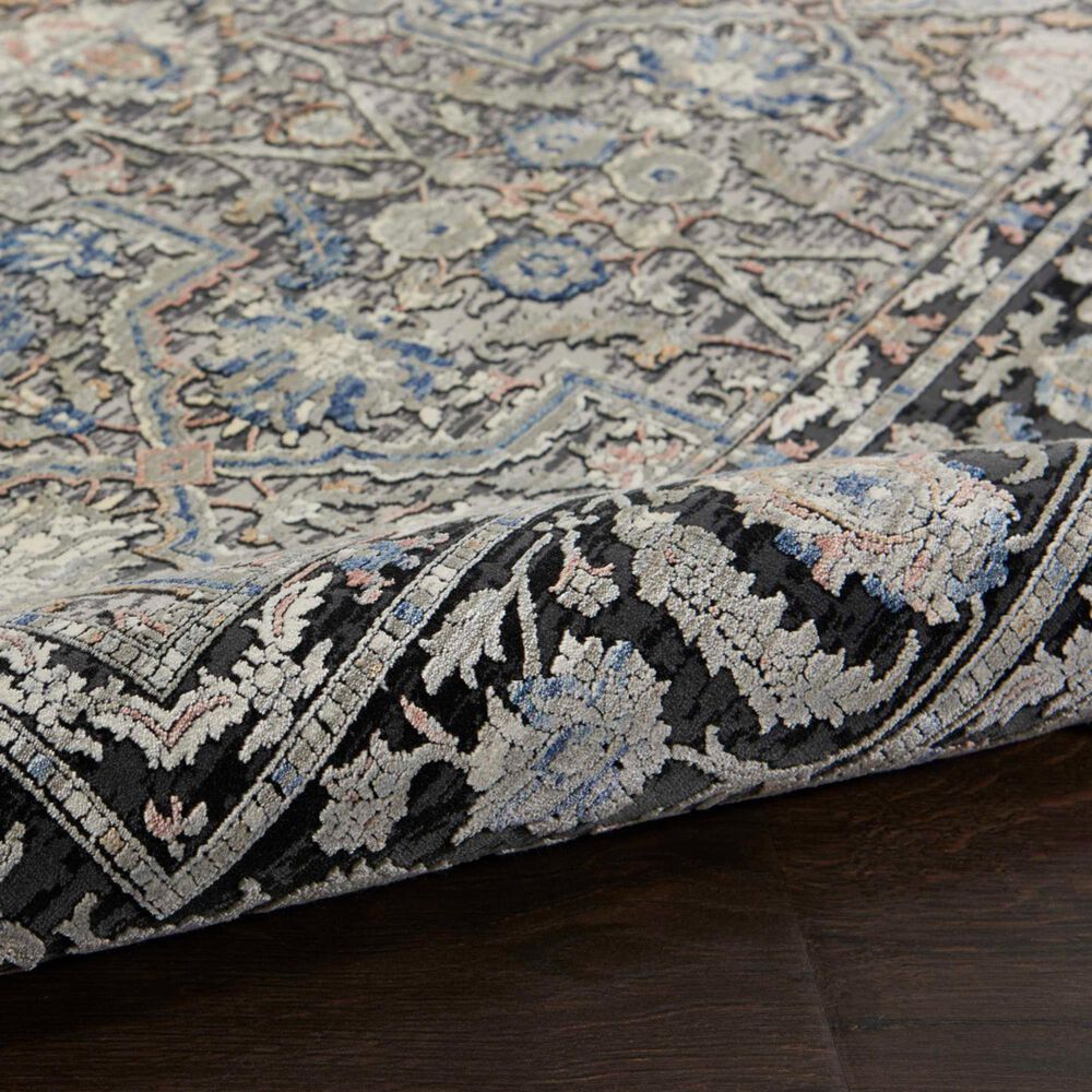 Nourison Starry Nights STN10 5&#39; x 7&#39; Grey and Navy Area Rug, , large