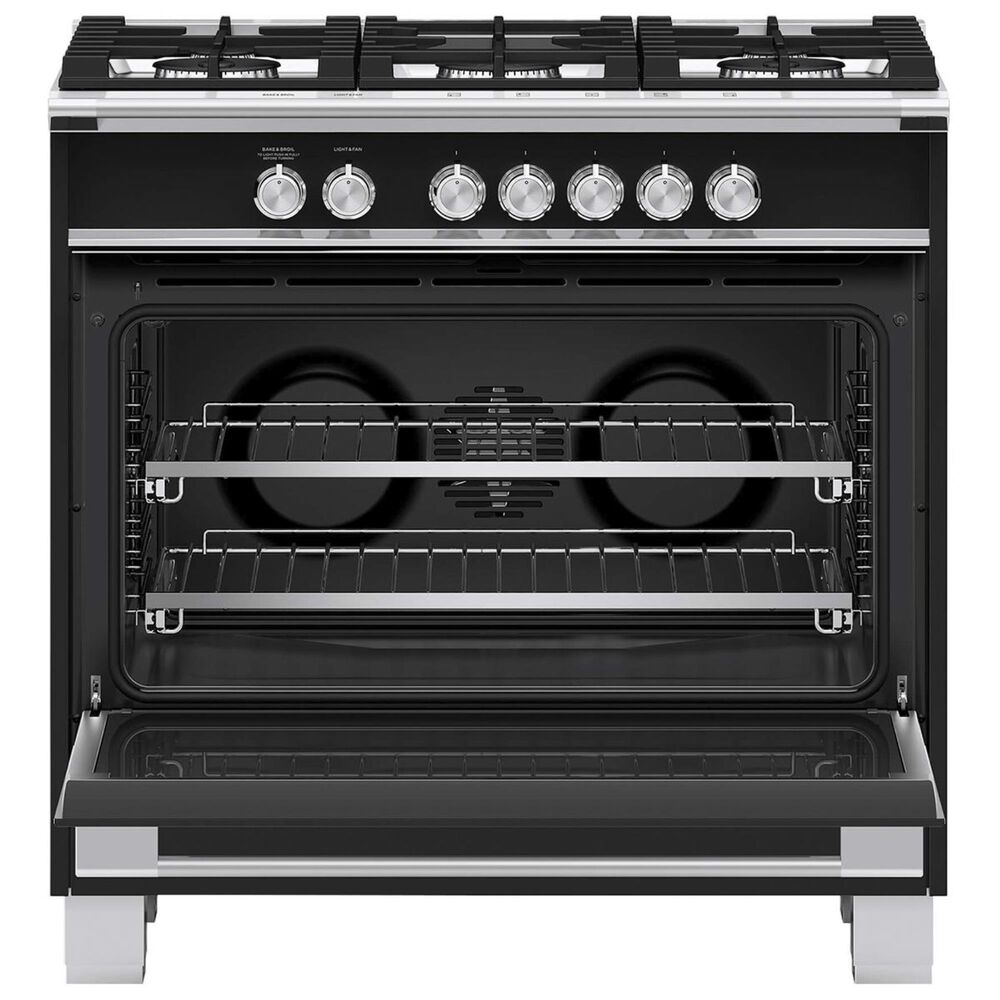 Fisher &amp; Paykel 36&quot; Freestanding Classic Gas Ranges in Black, , large