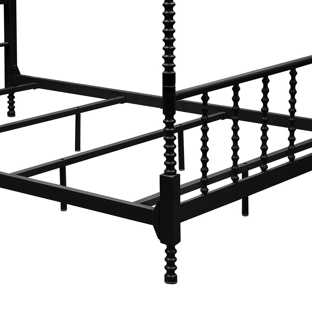 Furniture of America Elliot Full Canopy Bed in Black, , large