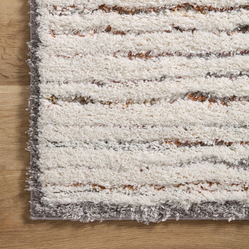 Loloi Levitt Shag 7&#39;10&quot; x 10&#39; Ivory and Multicolor Area Rug, , large