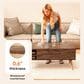 FDW Lift Top Coffee Table in Brown, , large