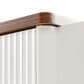 HOMLUX 52" Fluted Kitchen Island with Drop Leaf in White, , large