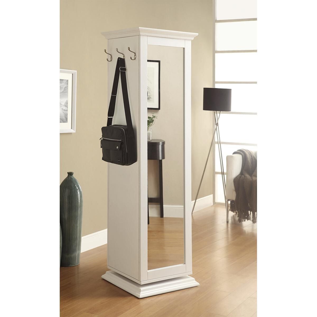 Pacific Landing Swivel Storage Cabinet in White