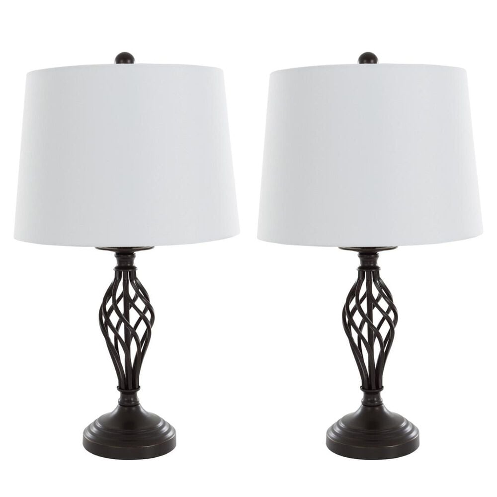 Timberlake Table Lamp in Black Spiral (Set of 2), , large