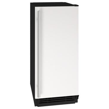 U-Line 15" Manual Defrost Crescent Ice Maker in White and Black, , large