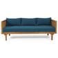 Hearth and Haven Claremont Outdoor Sofa Daybed in Dark Teal, , large