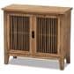 Baxton Studio Clement 2-Door Accent Storage Cabinet in Medium Oak, , large