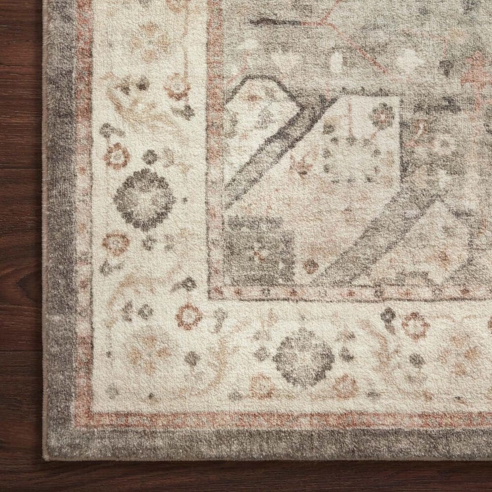 Loloi II Rosette ROS-09 2&#39;2&quot; x 3&#39;10&quot; Slate and Ivory Area Rug, , large
