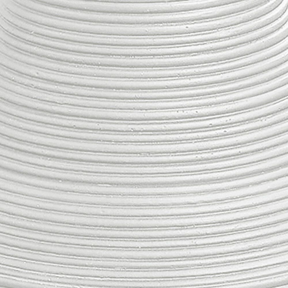 Hearth and Haven Outdoor Round Side Table with Ribbed Texture in White, , large