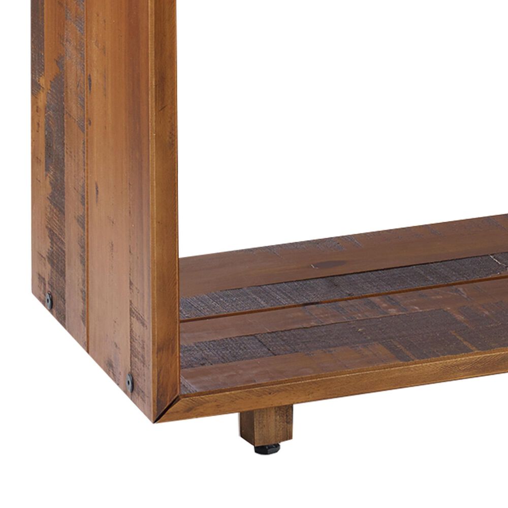 Walker Edison 60&quot; Rustic Solid Wood TV Console in Amber, , large