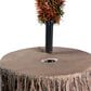 The Gerson Company 3" Potted Pre-Lit Artificial Frosted Pine with White Lights in Green, , large