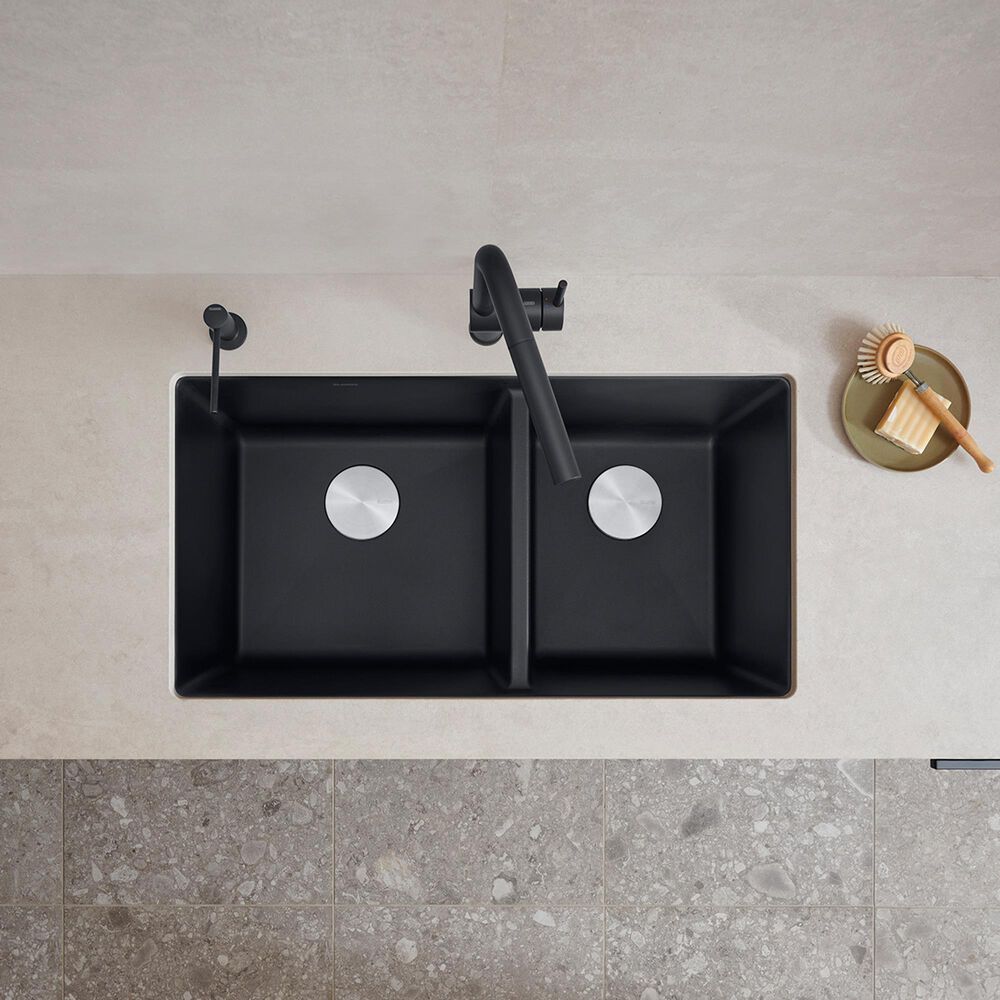 Blanco Precis 1-3/4 Double Sink in Coal Black, , large