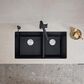 Blanco Precis 1-3/4 Double Sink in Coal Black, , large