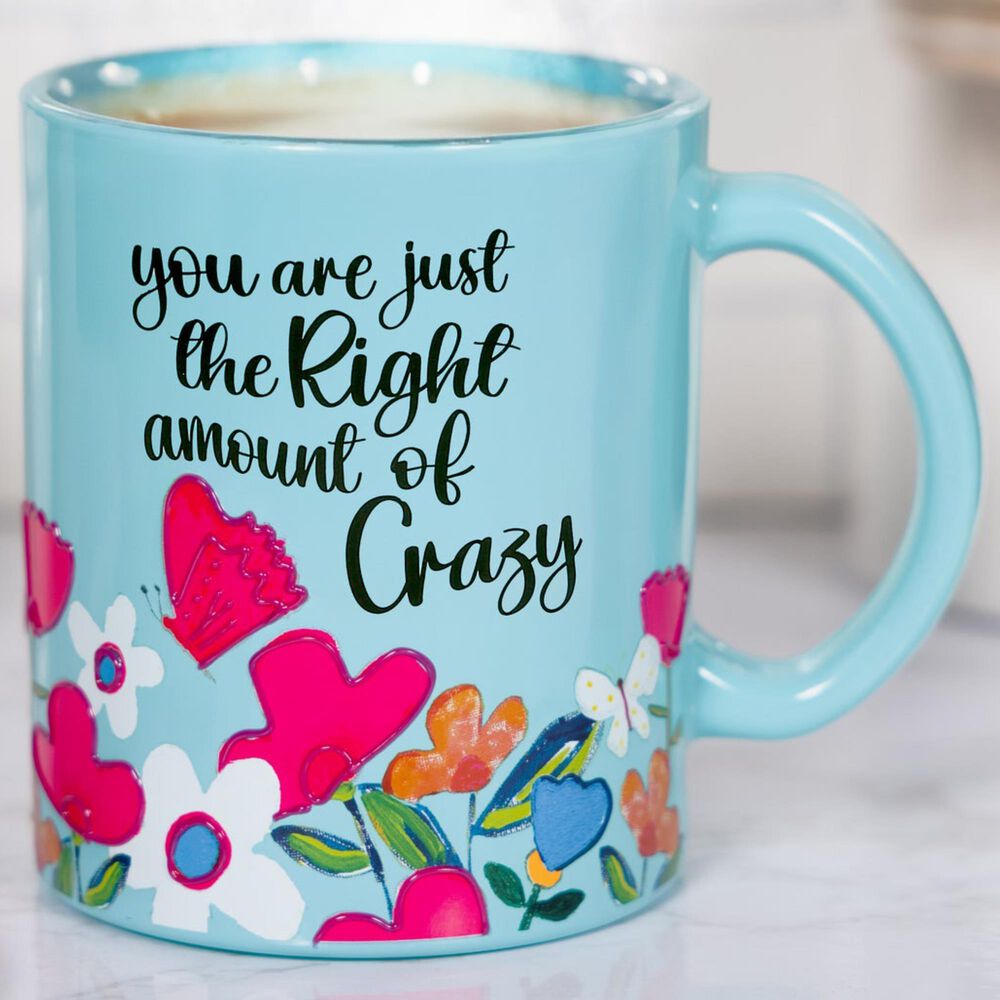 Pavilion Crazy 18 Oz Glass Mug in Teal, , large