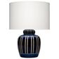 Splendor Living Colchester Table Lamp in Navy and White, , large