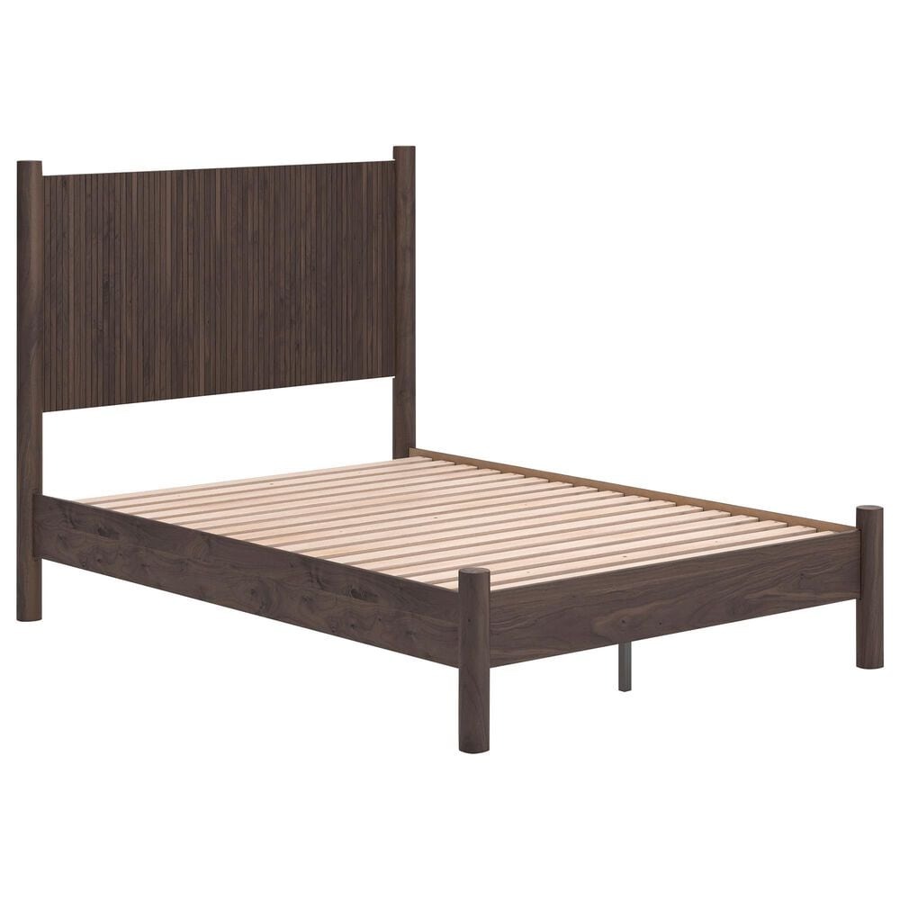 Ashley Pamytta Full Panel Platform Bed in Rich Brown, , large