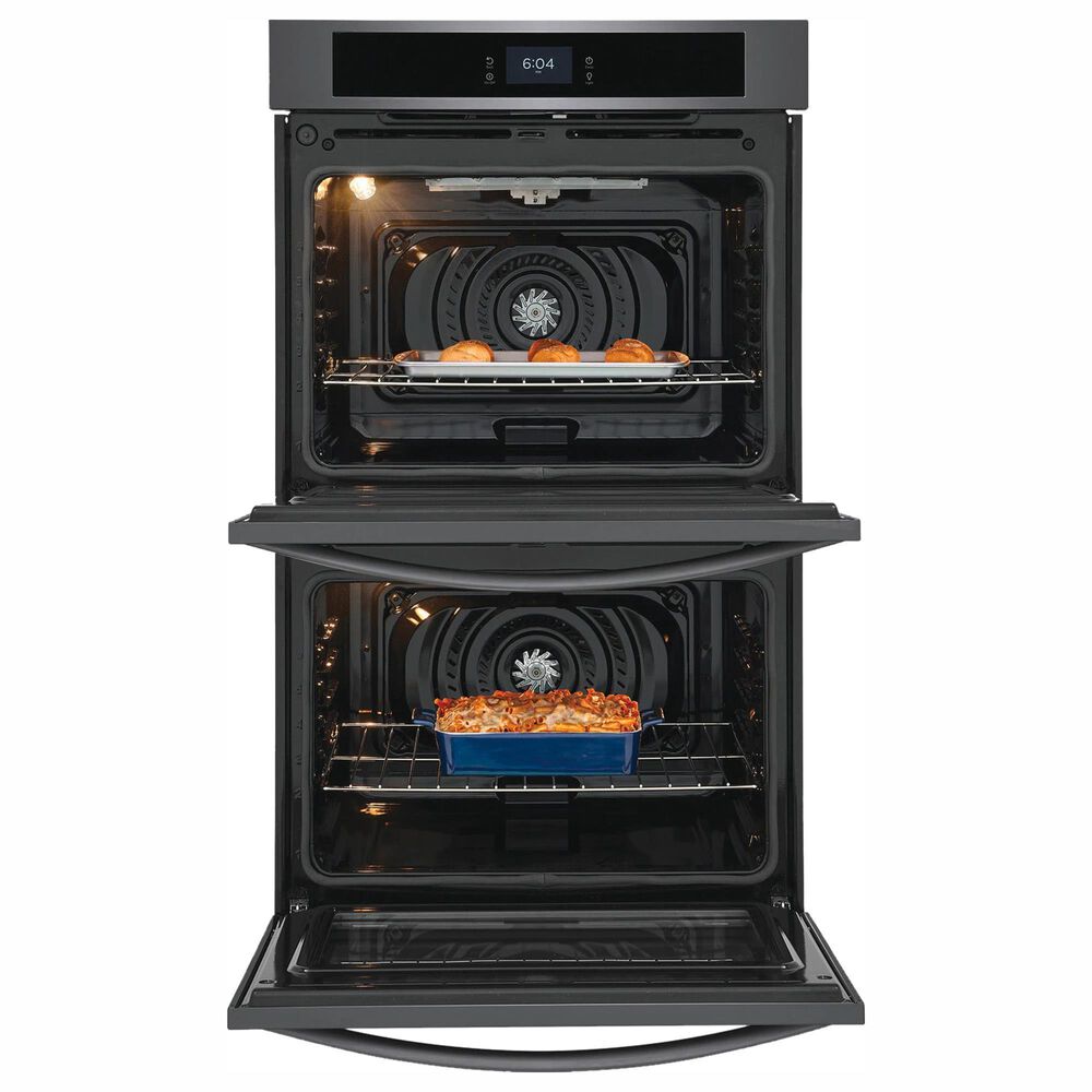 Frigidaire 30&quot; Double Electric Wall Oven with Fan Convection in Black Stainless Steel, , large