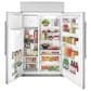 Cafe 28.7 Cu. Ft. Smart Built-in Side-by-Side Refrigerator with Dispenser in Stainless Steel, , large