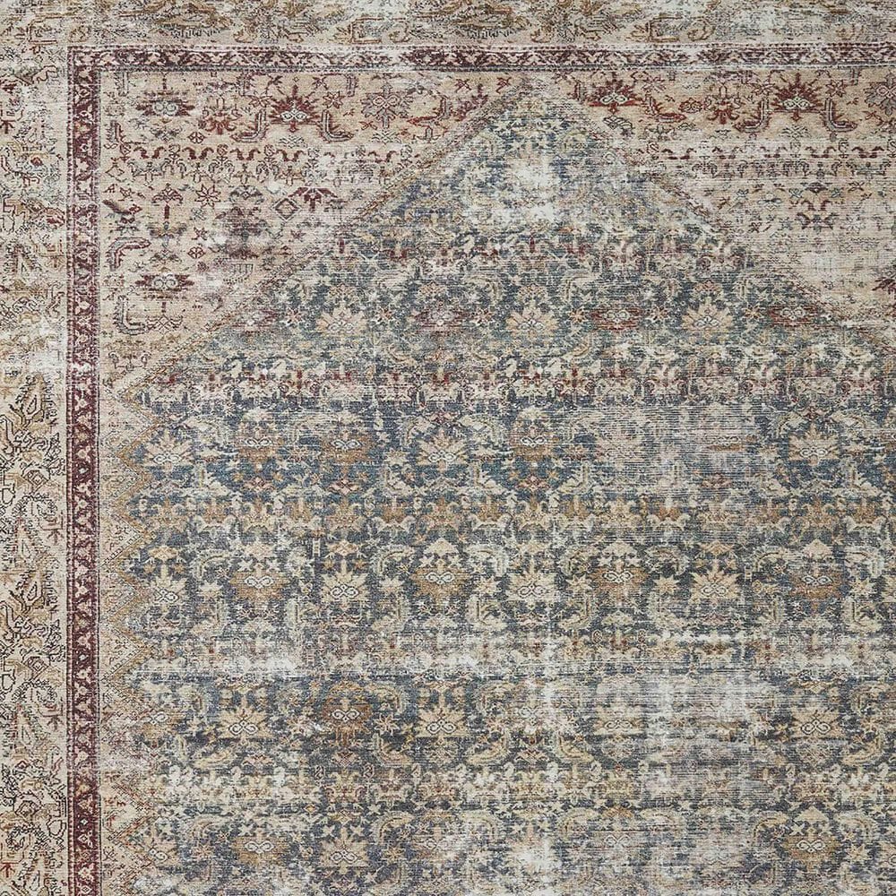 Amber Lewis x Loloi Georgie 2&#39; x 5&#39; Teal and Antique Area Rug, , large