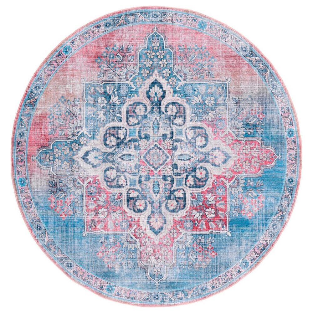 Safavieh Serapi SEP580 6"7" Round Red and Blue Area Rug, , large