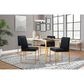 LumiSource Fuji Side Chair with Black Velvet Cushion in Gold (Set of 2), , large