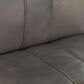 Classic Home Mayer Counter Stool with Pewter Gray Leather in Black, , large